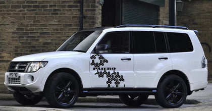 Mitsubishi Pajero Collection  Transform your Pajero with rugged vinyl decals made for off-road durability. Weatherproof and UV-protected.