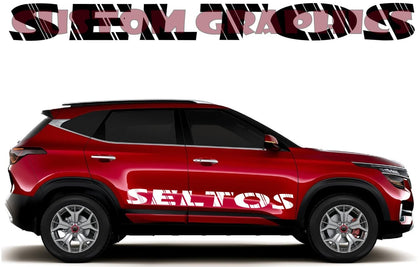 Vinyl decal Stickers Compatible with Kia Seltos Collection | Brothers Graphics
