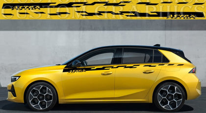 opel astra accessories vinyl decal sticker
