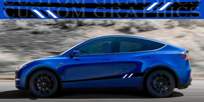 Tesla Tesla Model Y Collection  Give your Tesla Model Y a modern look with vinyl decals. Weatherproof, long-lasting