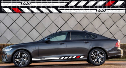 Vinyl decal Stickers Compatible With VOLVO S90 | Brothers Graphics