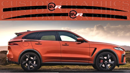 Vinyl Stickers Compatible with Jaguar F Pace SVR  | Brothers Graphics