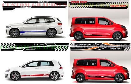 Premium universal vinyl graphics decals for car styling