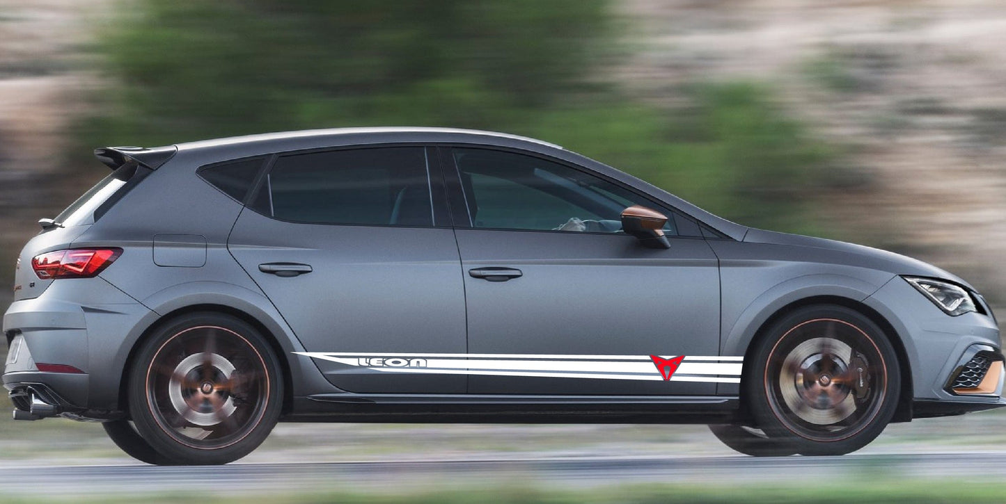 Premium Vinyl Stickers Best Stripes Compatible With Seat Leon