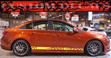 Premium Quality Stickers Compatible With Chevy Cruze New Flame Line Design