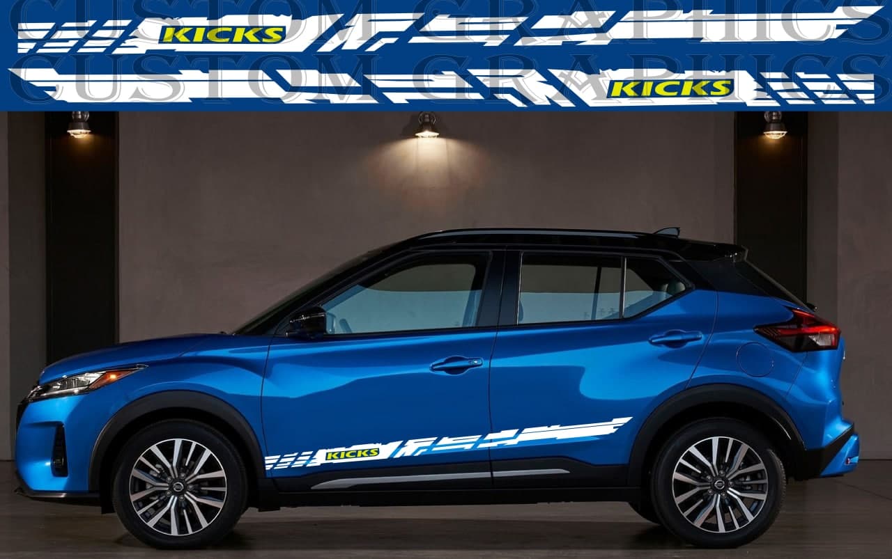 Autocollants Premium compatibles avec le nouveau design du Nissan Kicks