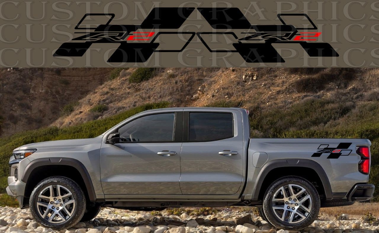 Rear Design Stickers Car Vinyl Stripes Compatible with Chevrolet Colorado