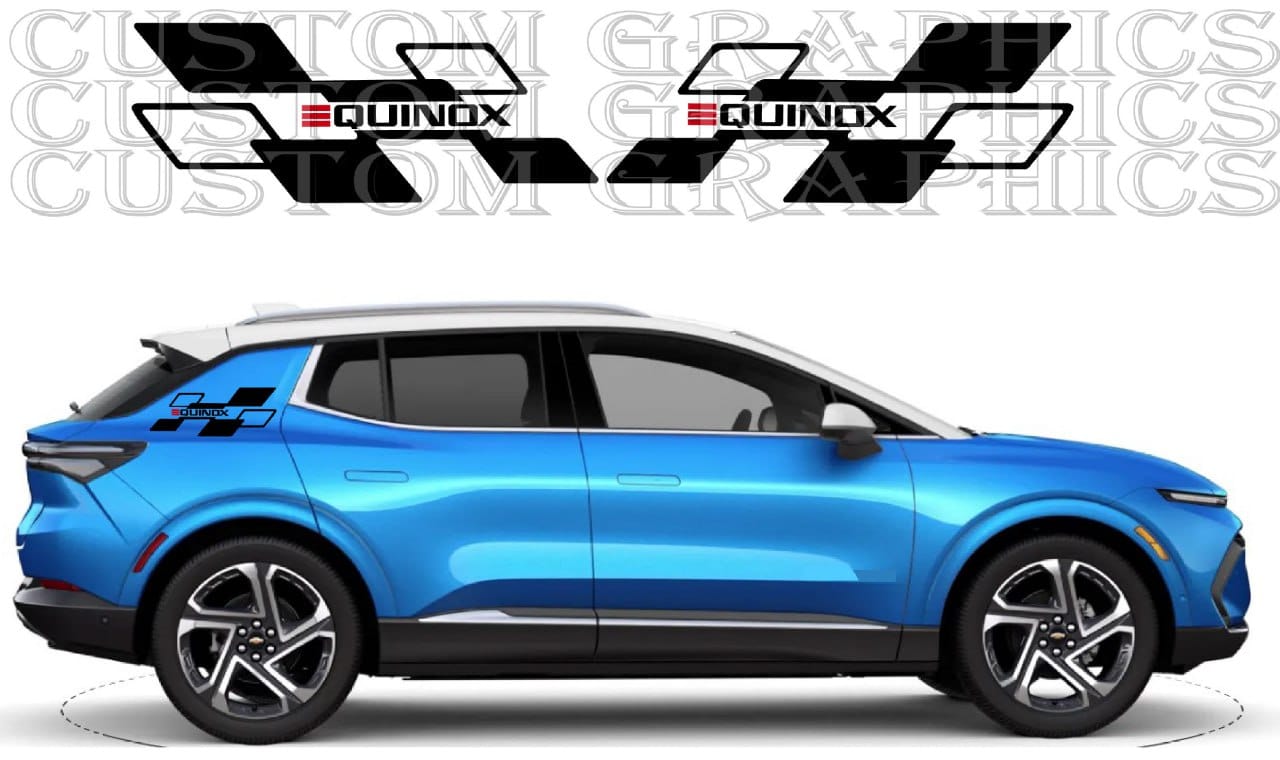 Autocollant arrière de qualité supérieure compatible avec Chevrolet Equinox