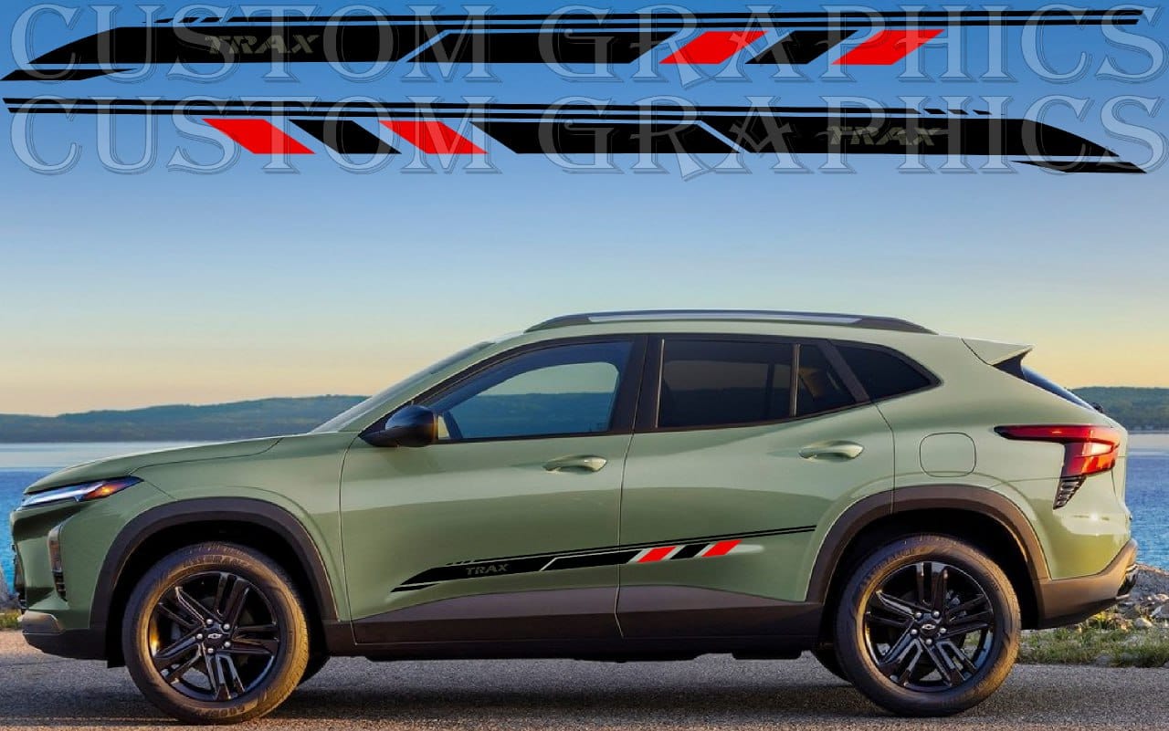 Autocollants de qualité supérieure au design unique en vinyle compatibles avec Chevrolet Trax