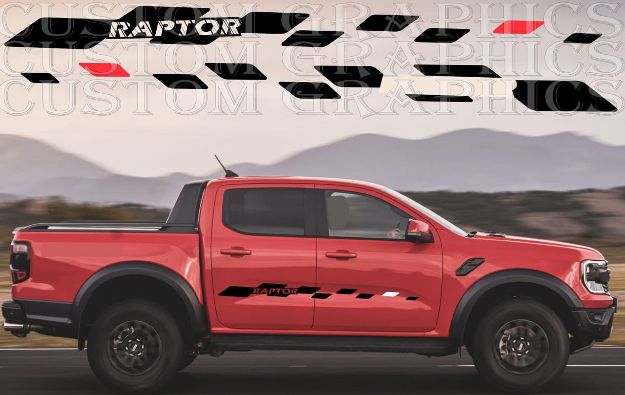 Autocollant de qualité supérieure compatible avec Ford Ranger Raptor 2023