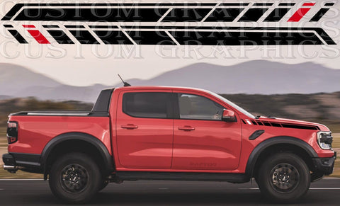 New Stickers Cabin Design Compatible With Ford Ranger Raptor 2023