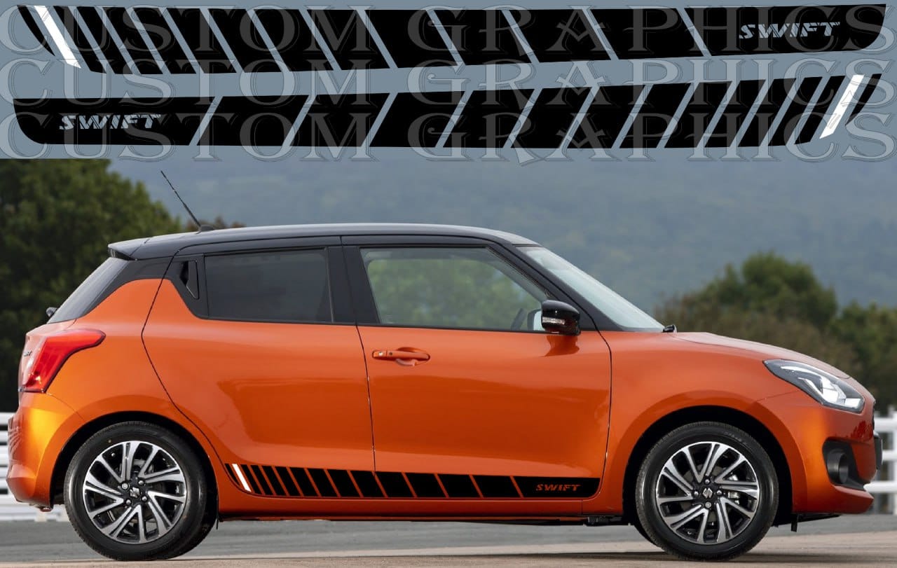Premium Stickers Compatible with Suzuki Swift Unique Design