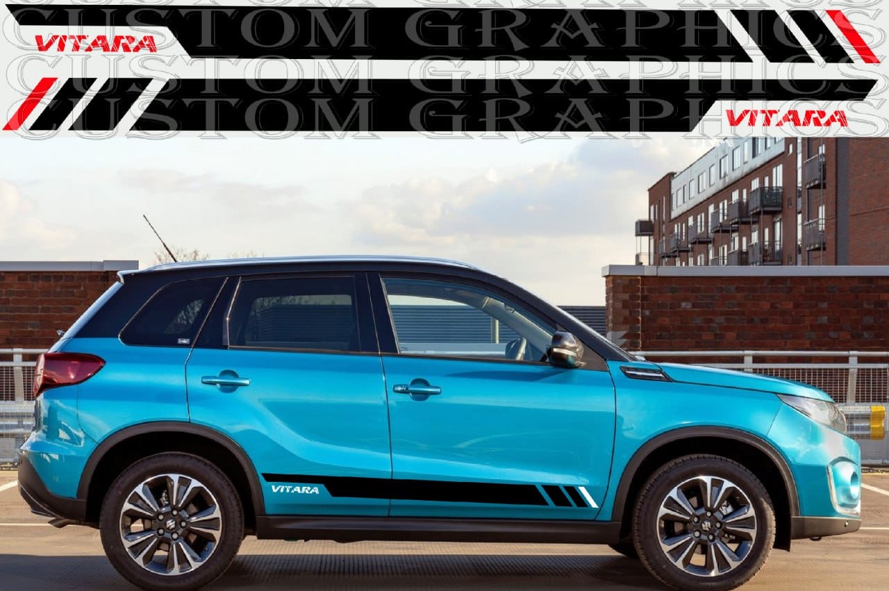 Premium Stickers Compatible With Suzuki Vitara New Design