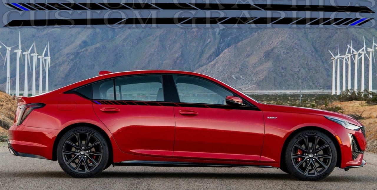 Autocollant compatible avec le kit carrosserie au design unique Cadillac CT5 V 2020