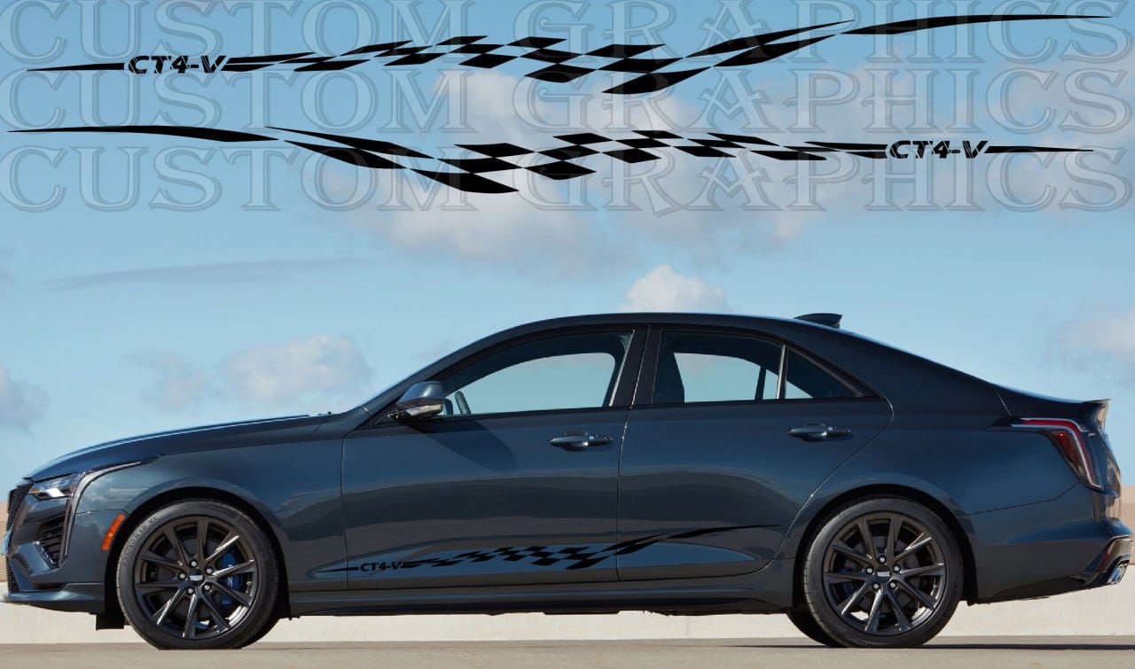 Autocollant compatible avec le kit de carrosserie de finition Cadillac CT4 V 2020