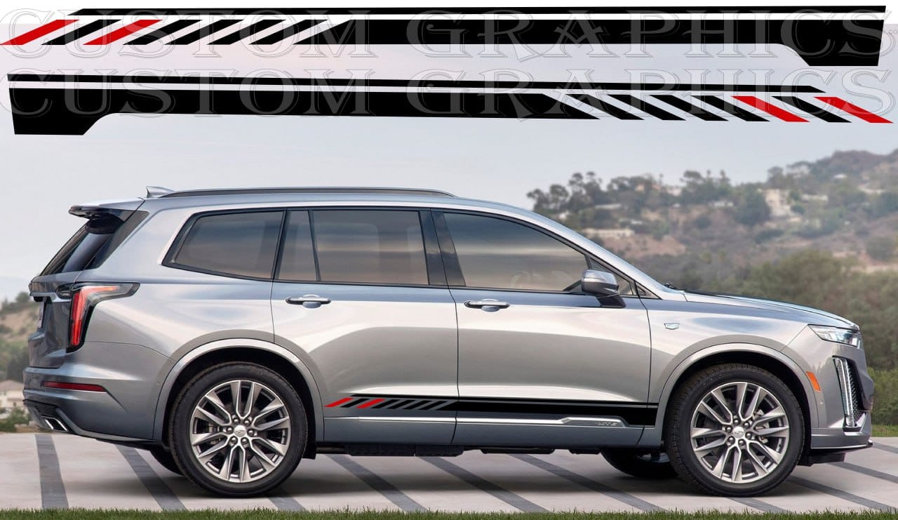 Autocollant compatible avec le kit de carrosserie au design unique Cadillac XT6