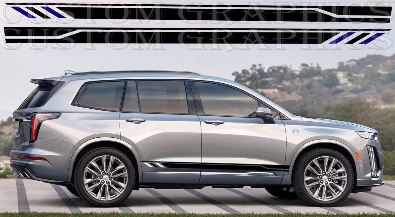 Autocollant compatible avec le kit carrosserie Cadillac XT6 New Design