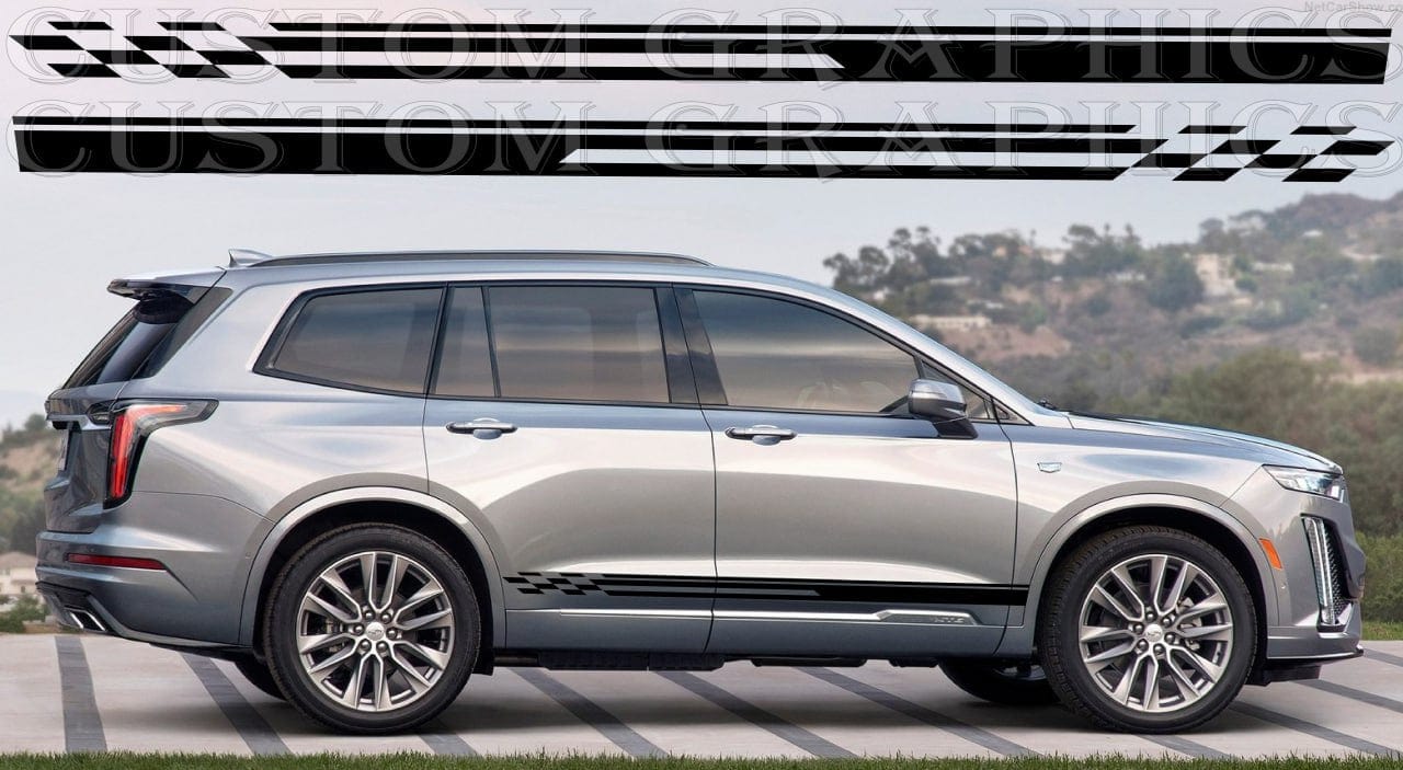 Autocollant compatible avec le kit de carrosserie Cadillac XT6 New Style Design