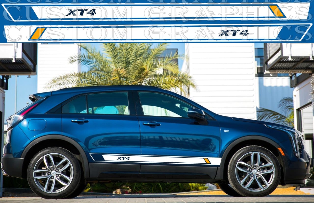 Autocollant compatible avec le kit de carrosserie Cadillac XT4, nouveau design