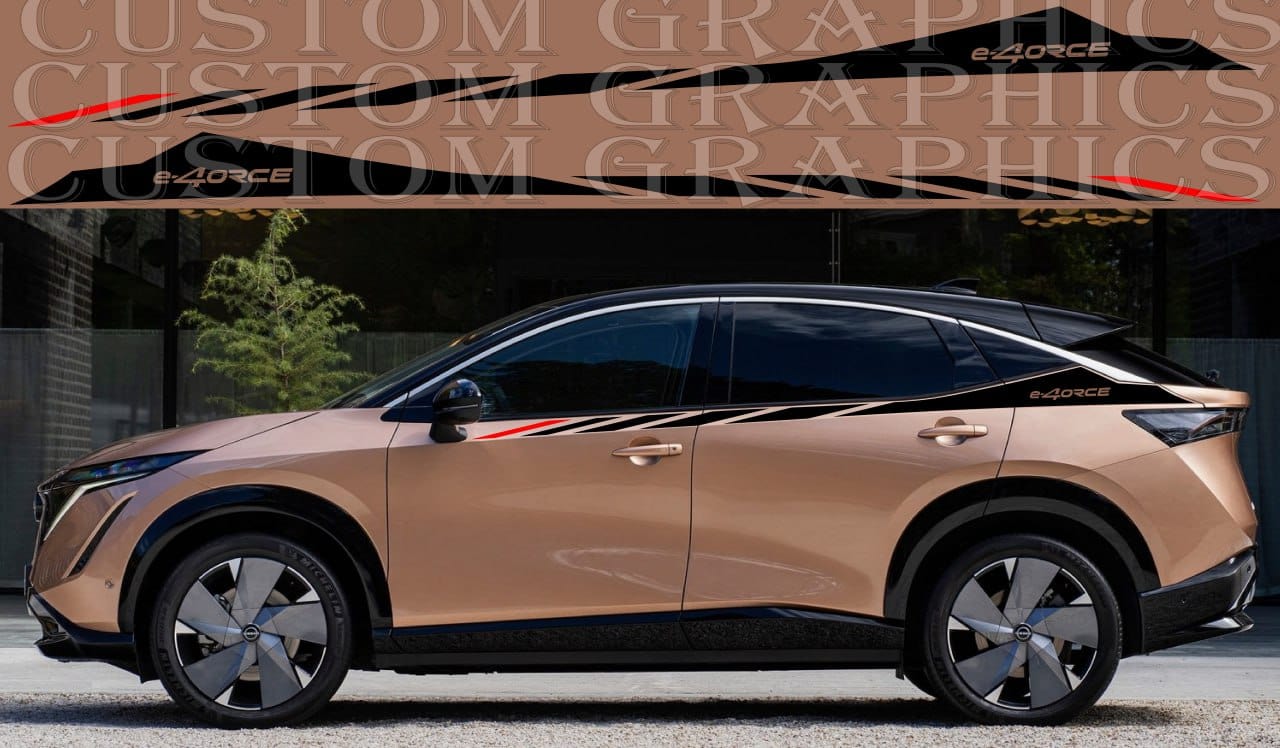 Autocollant compatible avec Nissan Ariya Nouveau beau design Insta Cars