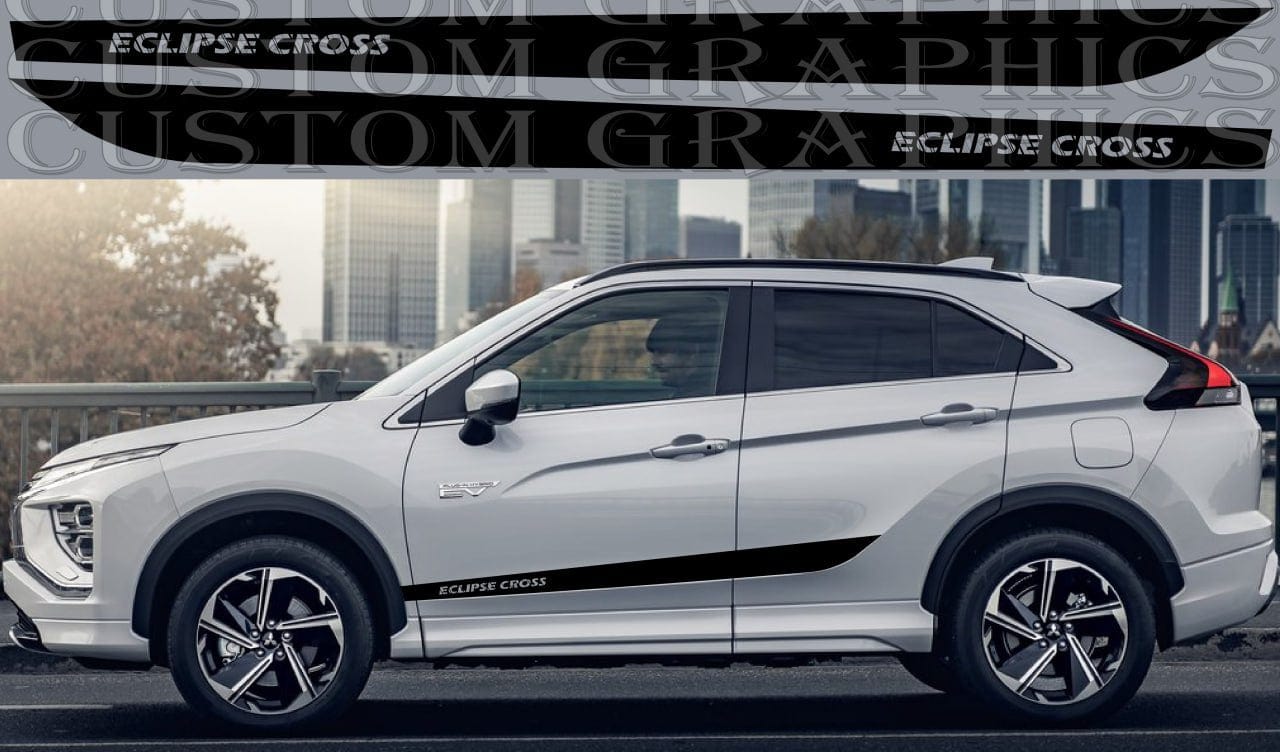 Autocollant en vinyle compatible avec Mitsubishi Eclipse Cross