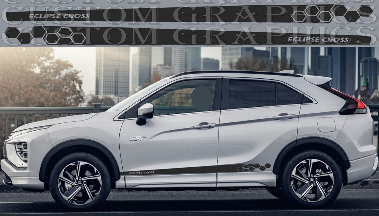 Autocollant en vinyle compatible avec Mitsubishi Eclipse Cross Honey Design