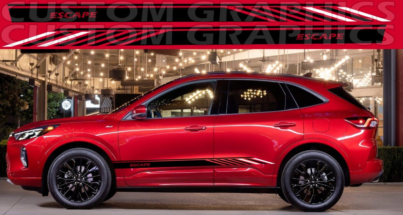 Autocollants en vinyle compatibles avec Ford Escape Meilleur design Nouveau style