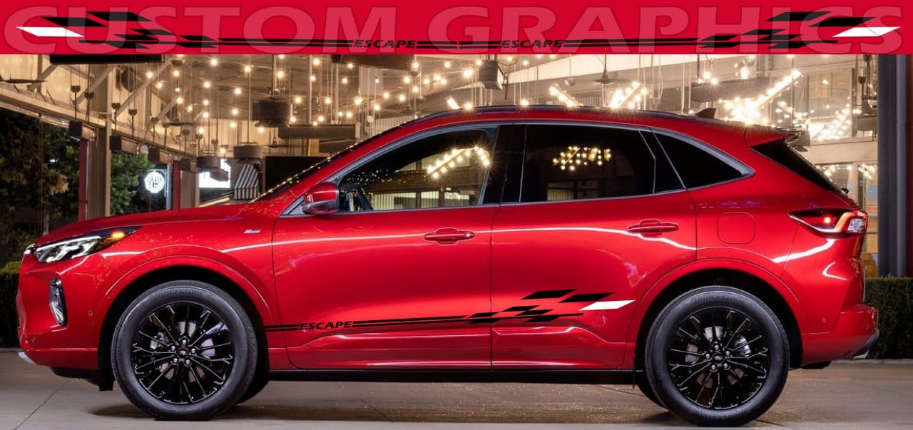 Autocollants en vinyle compatibles avec Ford Escape Nouveau design unique