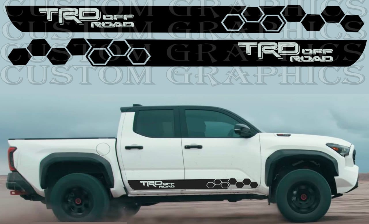 Autocollant Premium compatible avec le design Honey de Toyota Tacoma