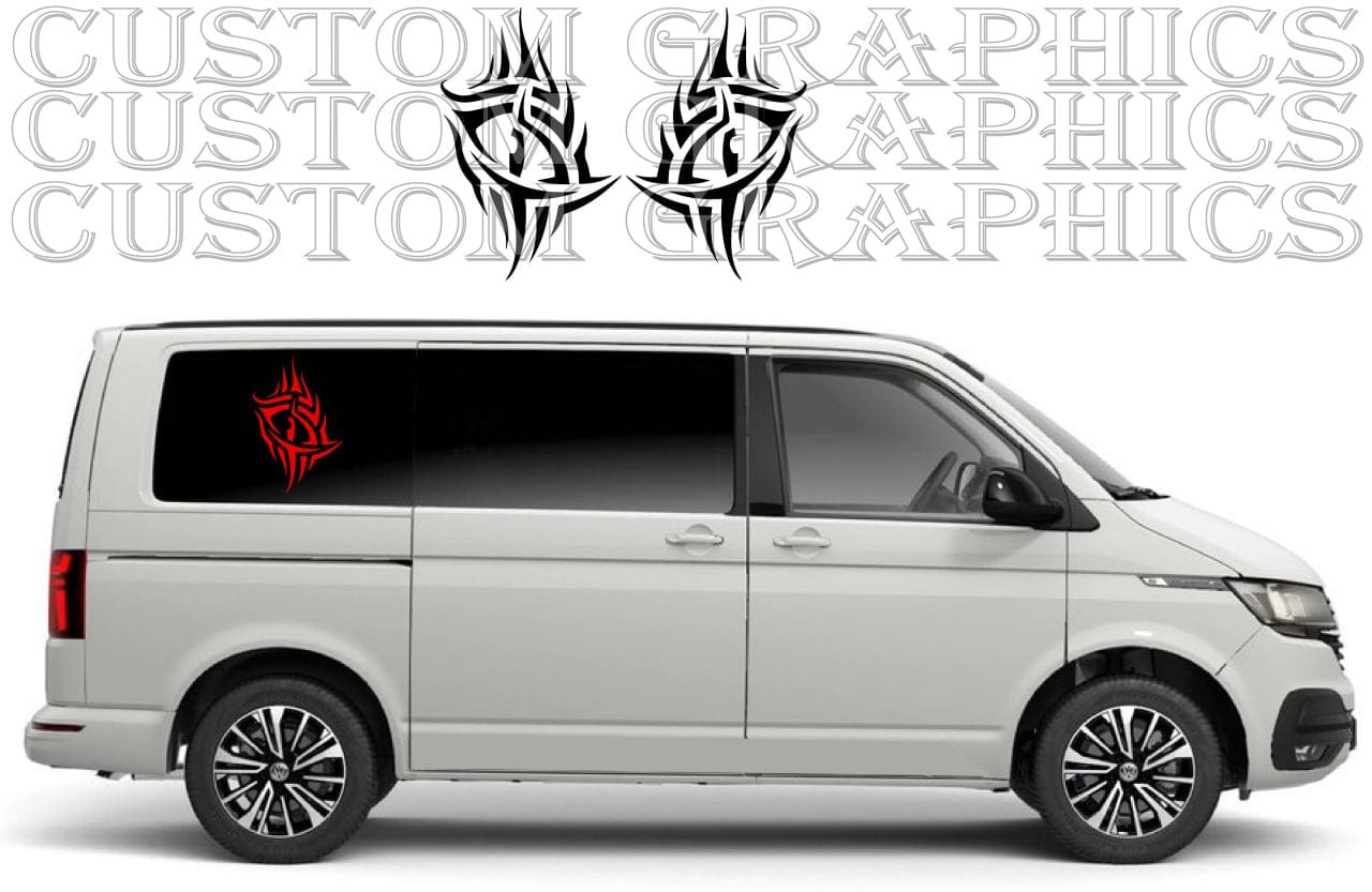 Premium Vinyl Sticker Compatible with VW Transporter New Eyes Design
