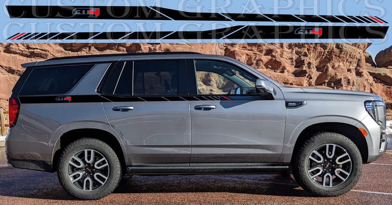 Autocollant haut de gamme compatible avec le nouveau design de style GMC Yukon Denali