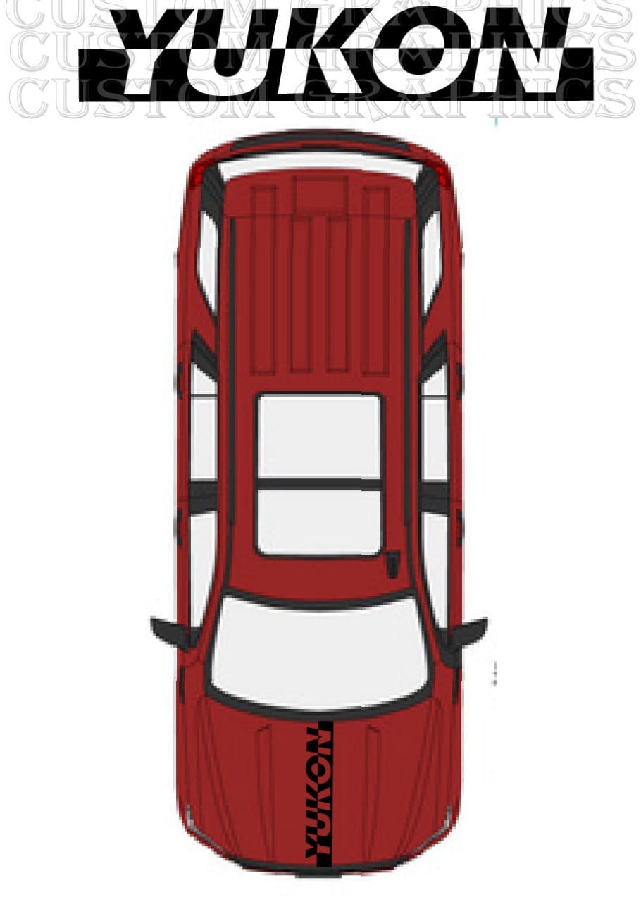 Autocollant de capot haut de gamme compatible avec le design classique du GMC Yukon Denali
