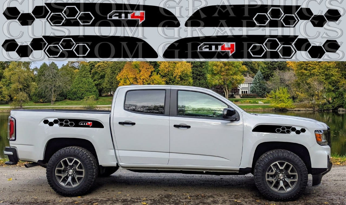 Premium Vinyl Sticker Compatible With GMC Canyon New Honey Design