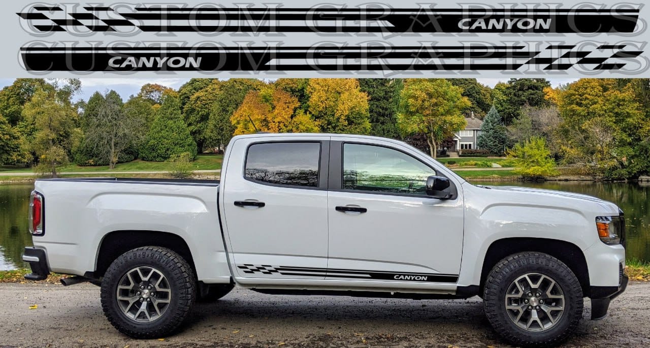 Autocollant en vinyle de qualité supérieure compatible avec le nouveau design du GMC Canyon