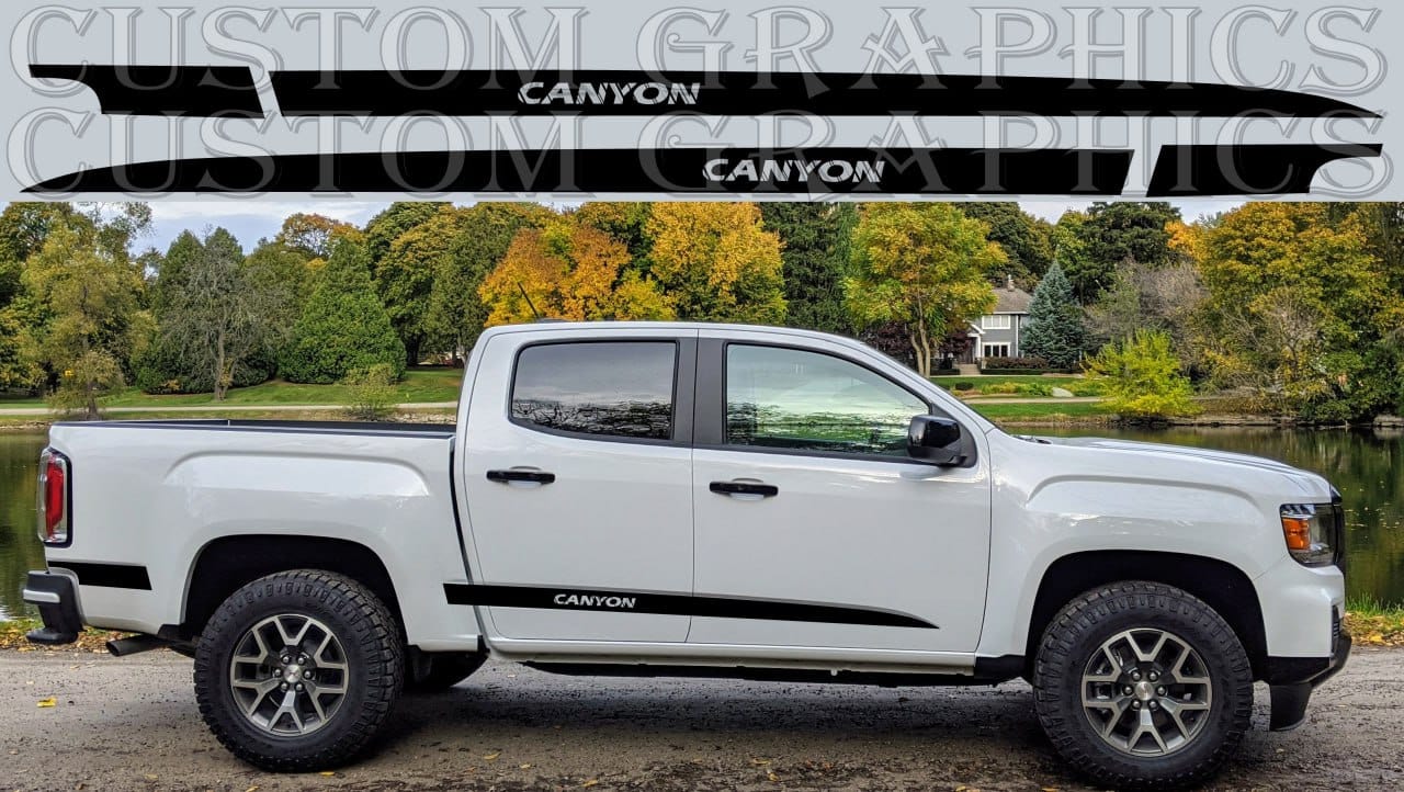 Premium Vinyl Sticker Compatible With GMC Canyon Classic 4x Line Design