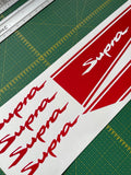 Premium Vinyl Sticker Compatible With Toyota Supra Classic Design Exclusive car decals Vehicle Enhancement Sticker Street Auto