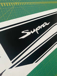Premium Vinyl Sticker Compatible With Toyota Supra Classico Design