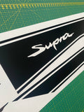 Premium Vinyl Sticker Compatible With Toyota Supra Classic Design Exclusive car decals