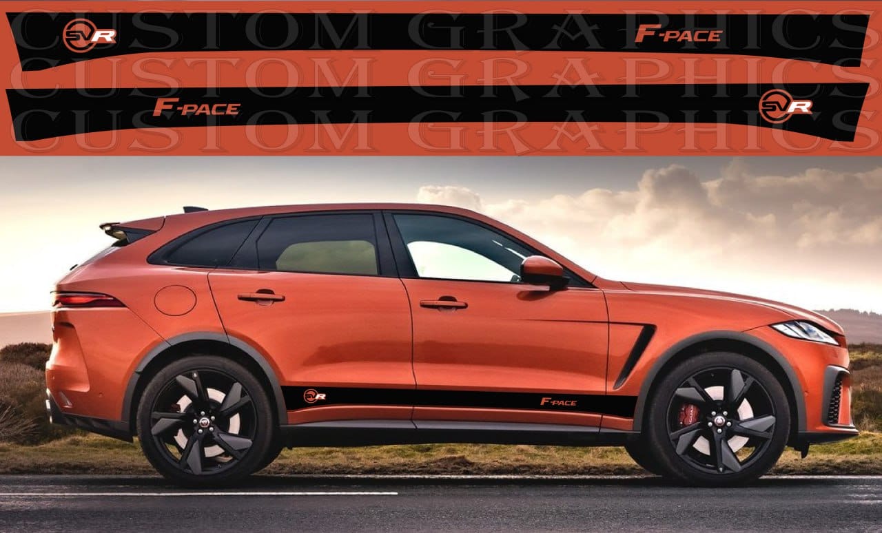Autocollant Premium Compatible Avec Jaguar F Pace SVR Nouveau Meilleur Design