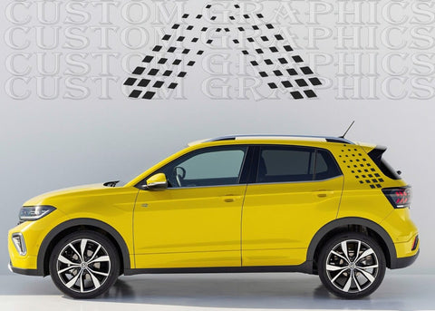 Premium Sticker Compatible With VW T-Cross Figure Design