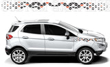 Heavy-duty weatherproof vinyl sticker on EcoSport side panel
