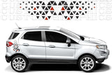 Compass and map-themed graphics on Ford EcoSport side