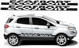 Name trail silhouette decal on side of Ford EcoSport