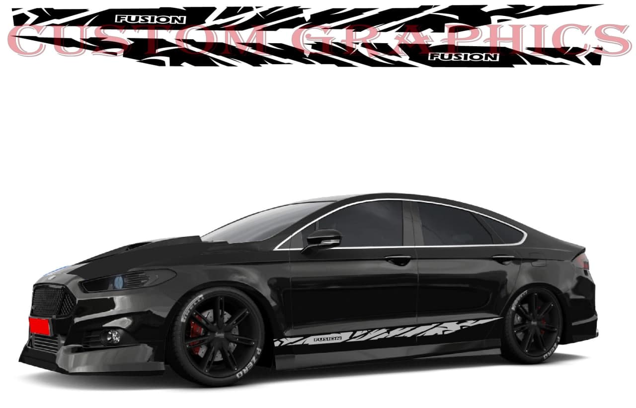New Design Stickers Decals With Ford Fusion Body Kit