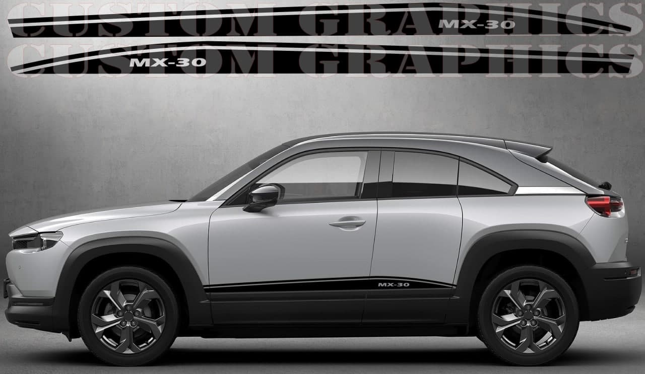 Nouvel autocollant compatible avec les bandes en vinyle Mazda MX-30 au design unique
