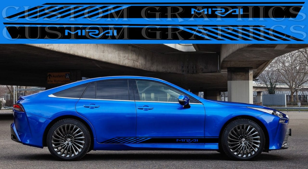 Vinyl Sticker Compatible With Toyota Mirai Best Style Design