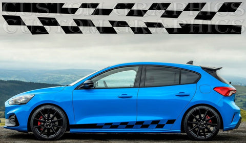 Sticker Stripes Compatible With Ford Focus Figure Design Decal Vinyl
