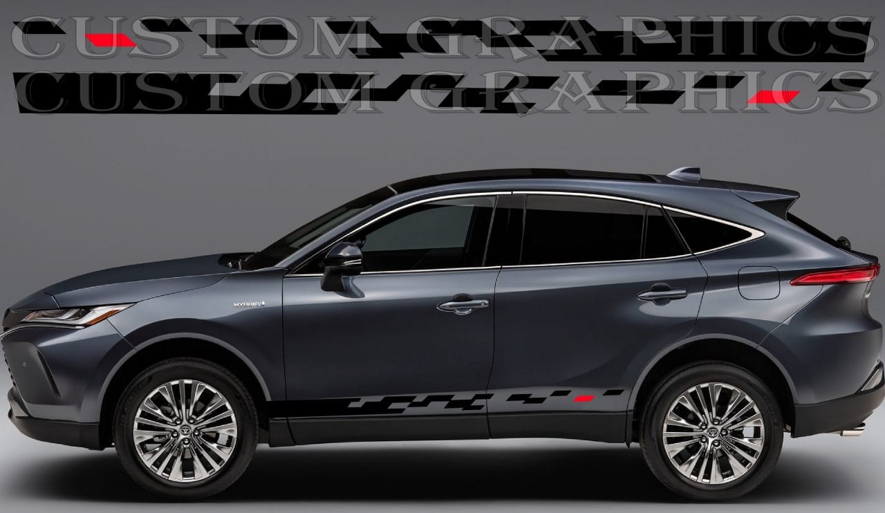 Autocollant en vinyle compatible avec le nouveau design de la figurine Toyota Venza