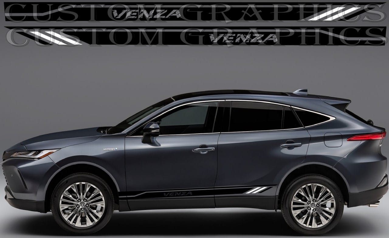 Autocollant en vinyle compatible avec le nouveau design de style Toyota Venza