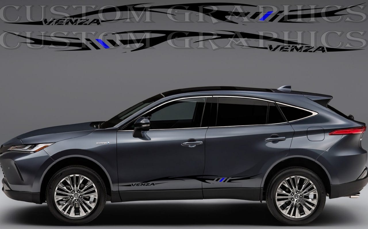 Autocollant en vinyle compatible avec le nouveau design tribal de Toyota Venza